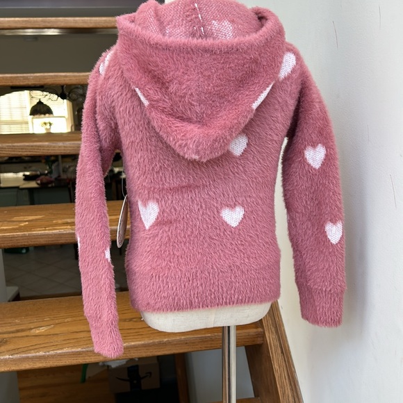 Sweet stories girls fuzzy cozy heart jacket - Picture 5 of 6